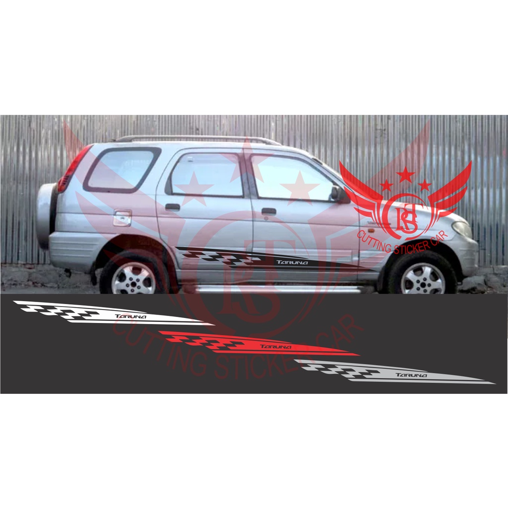 stiker sticker list mobil taruna cutting stiker striping body samping mobil daihatsu taruna terbaru
