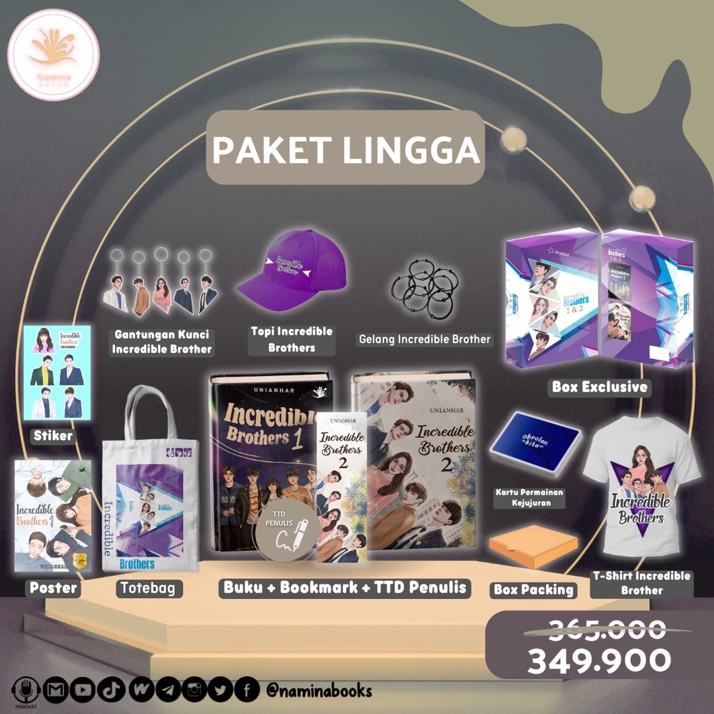 NOVEL INCREDIBLE BROTHERS + BONUS - Unianhar