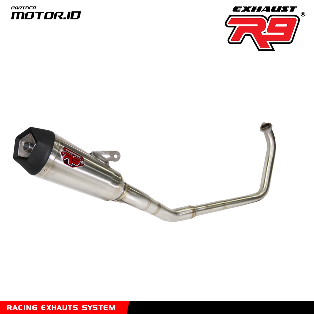 KNALPOT R9 NEW ALPHA SERIES YAMAHA MT15 VIXION VIXION R