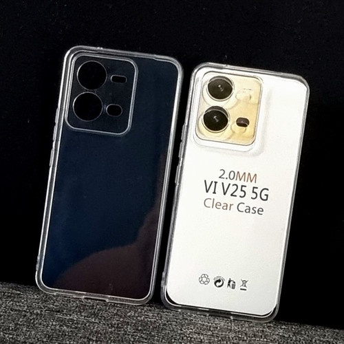 TEBAL!! Softcase SIMPLE Bening TPU VIVO V27 V27e V25 V25e V25Pro V23 V23E V21-4G V21-5G V20 V19 V17 PRO V15 V11 V11i V9 Silicone Clear Heavy Case Soft Thick HD Casing Glossy Murah Tapi Bagus CAMERA Putih Transparant Transparent Kondom Karet Plastik E S 5G