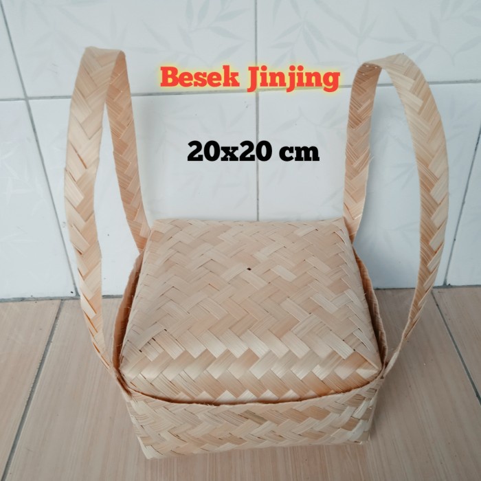

[ Halodul ] Besek Jinjing 20 X 20 Besek Cangking Besek Souvenir Hampers | besek bambu hampers kotak hantaran lebaran