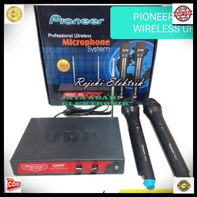 G669 PIONEER PIONER PIONNER MIC WIRELESS DIGITAL DUAL MIK WIRELES SEPASANG MIKROPON MIKROPHONE DISPL