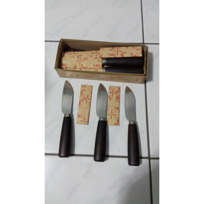 [Pisau Dapur] Pisau Golden Fish Original(Java Knife 4") Japan Gagang Kayu [Knife]