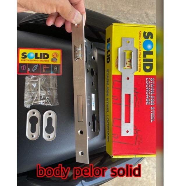 Body only solid SOLID body swing solid lockcase swing SOLID garansi 50 tahun kunci pintu 2 kupu kupu solid kunci