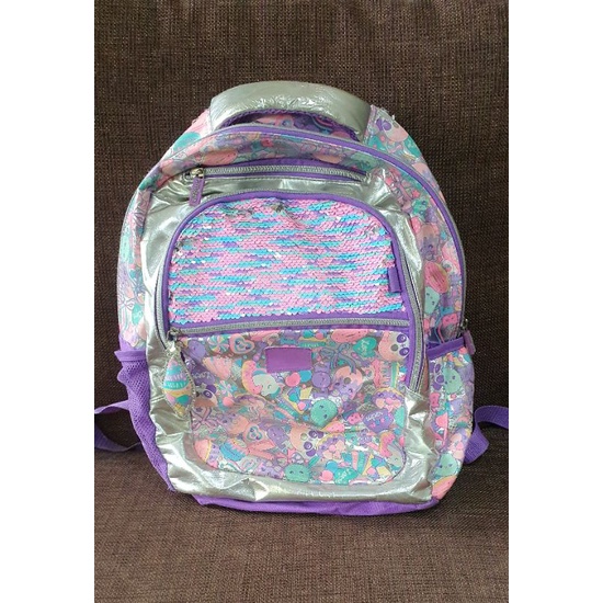 Preloved Smiggle sequins donat backpack Tas ransel anak Smiggle original