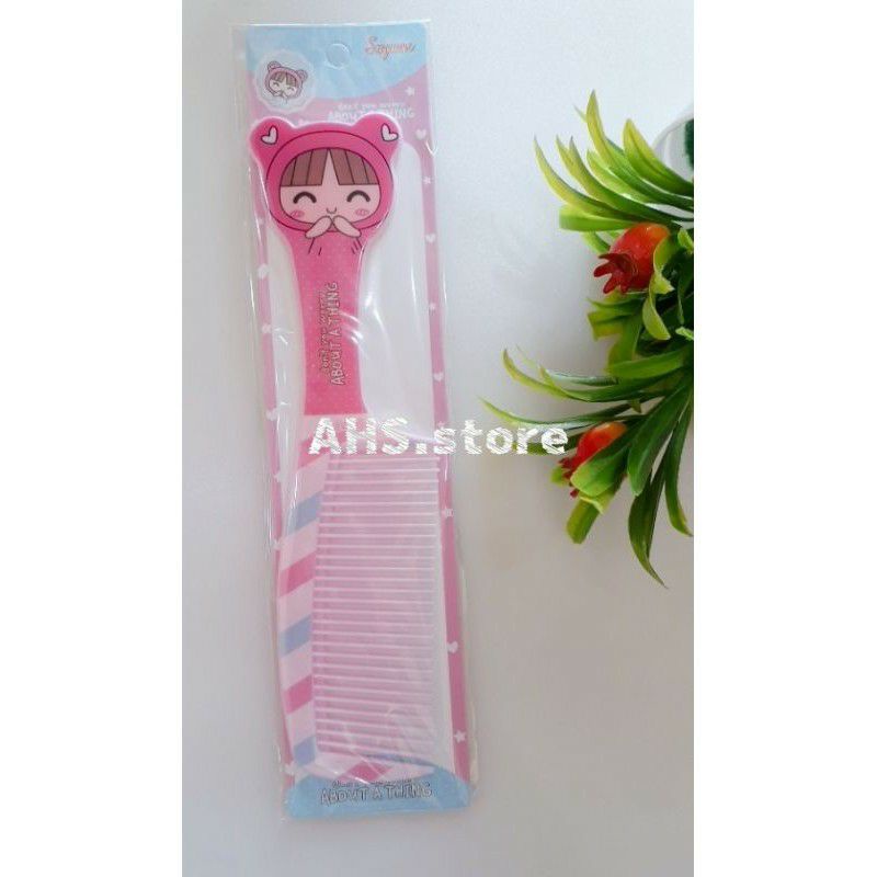 Sisir gagang / sisir karakter / sisir gagang kepala motif kartun / sisir lucu