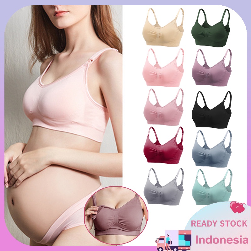 Bra Menyusui Jumbo Big Size 44 Tanpa Kawat Bh Wanita Katun Depan Gesper Bra Hamil Maternity 937