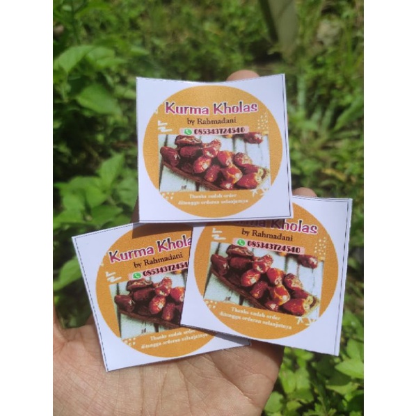 

stiker logo untuk kurma bisa req