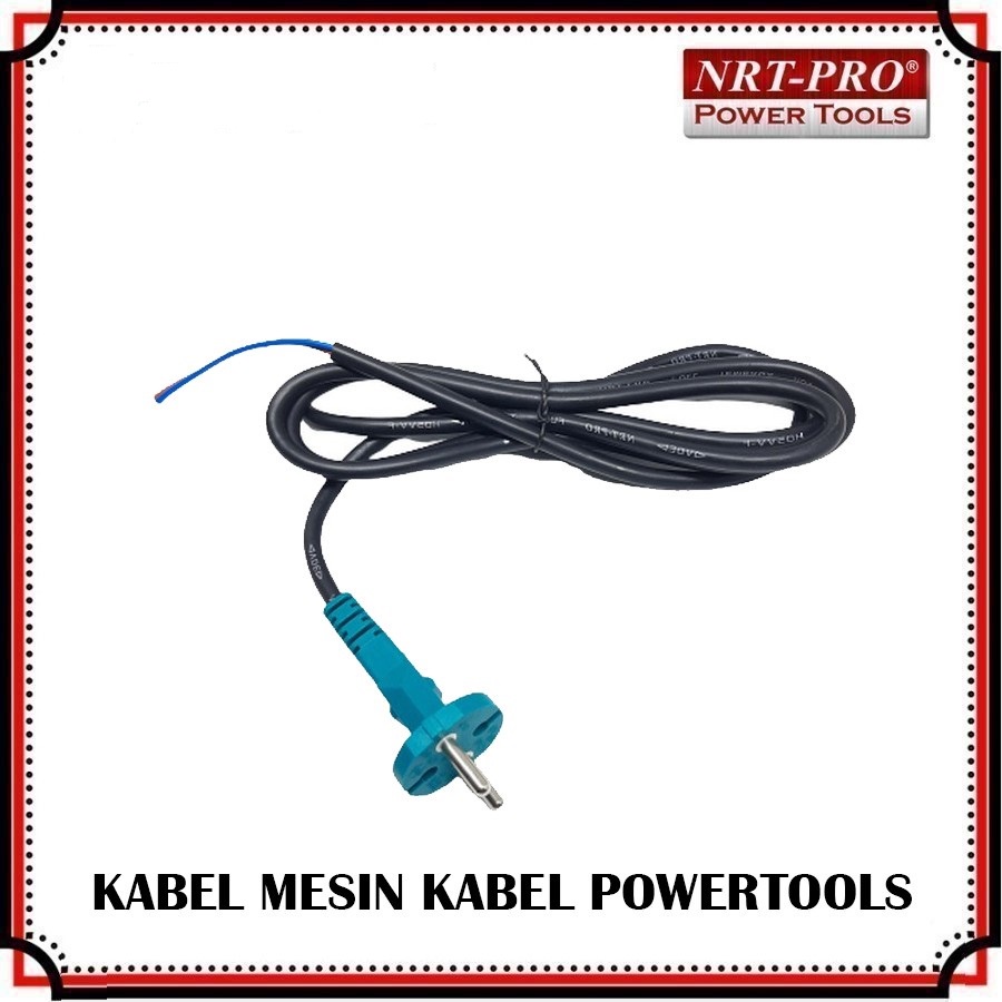 Kabel Mesin Kabel Power NRT Pro 2 x 2 Meter Kabel Serabut Full Tembaga