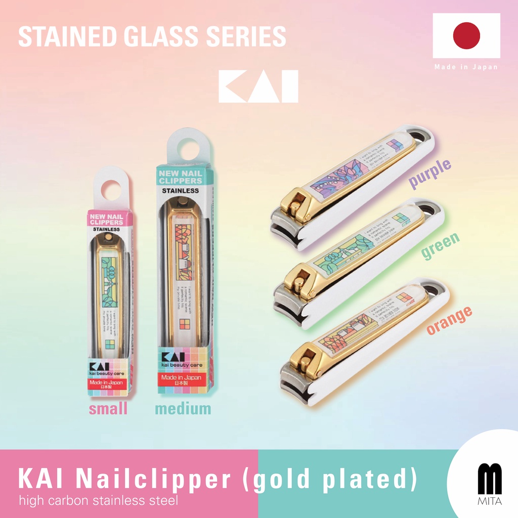 KAI Japan 'Stained Glass Series' Nail Clipper Gunting Kuku