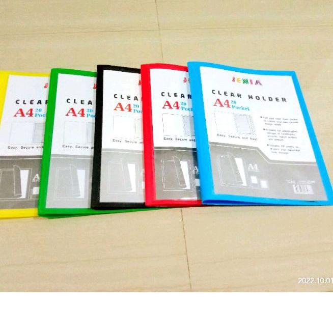 

SRI014 Clear holder A4 20 lembar JENIA / MEDIA KITA-1 pcs ||
