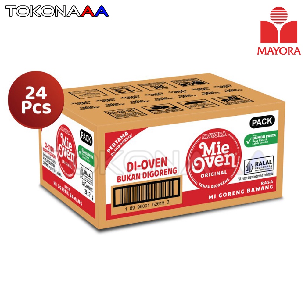 

Mie Oven Mayora - Rasa Mi Goreng Bawang - Karton | Mayora Mie Oven