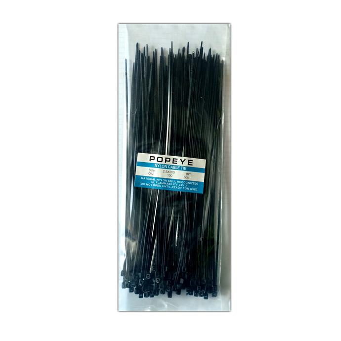 

POPEYE kabel ties HITAM nylon 100 pc strap tali ikat serbaguna kiansejahtera8 dijamin