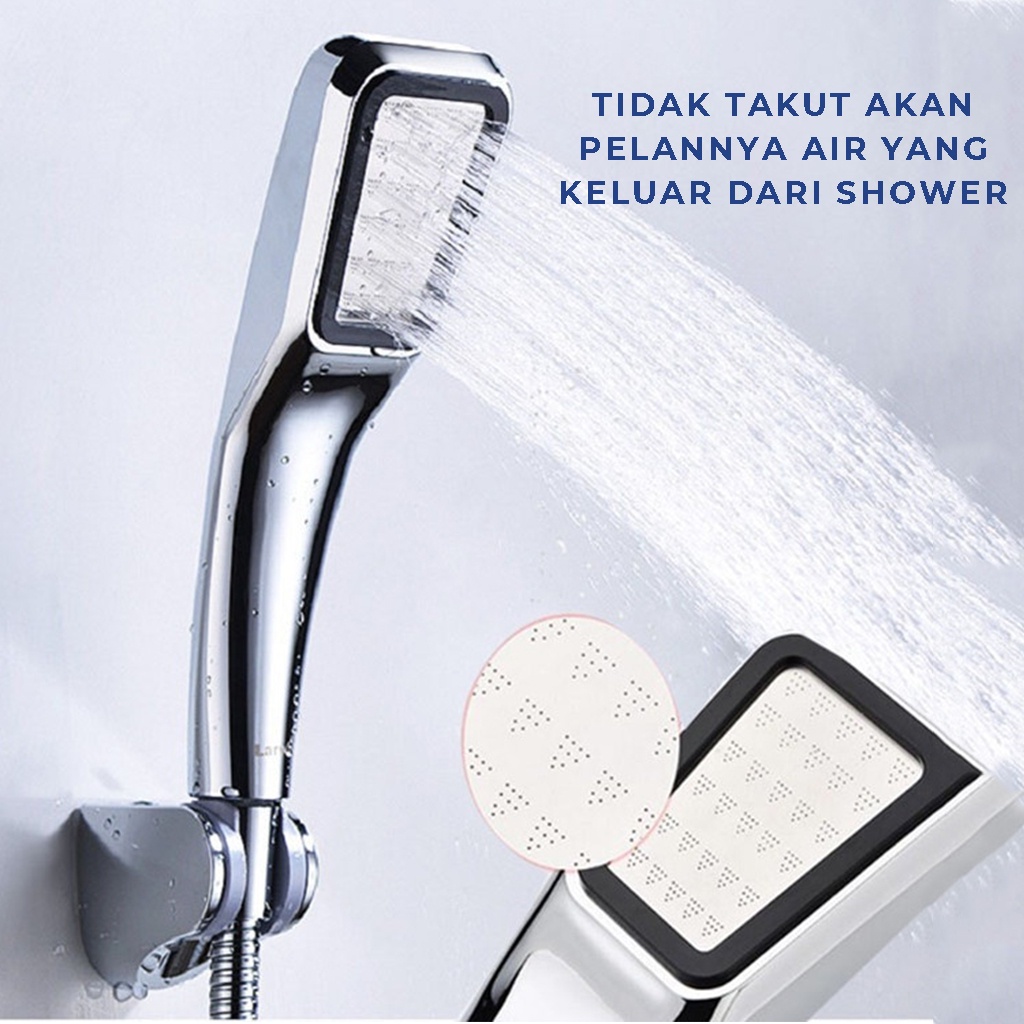 Kepala Shower Kamar Mandi 300 Lubang Pancuran Air Tekanan Tinggi Head Sower Keramas Cuci Rambut Di Salon Kencang Hemat Air | GROSIRXPRESS