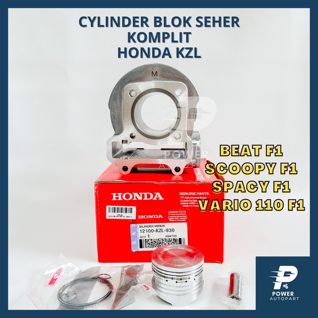 CYLINDER BLOK SEHER + PISTON KIT SET HONDA BEAT FI, SCOOPY FI, SPACY FI, VARIO 110 FI KUALITAS ASLI 