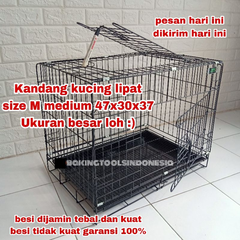 KANDANG KUCING MURAH SIZE M 45x30x35