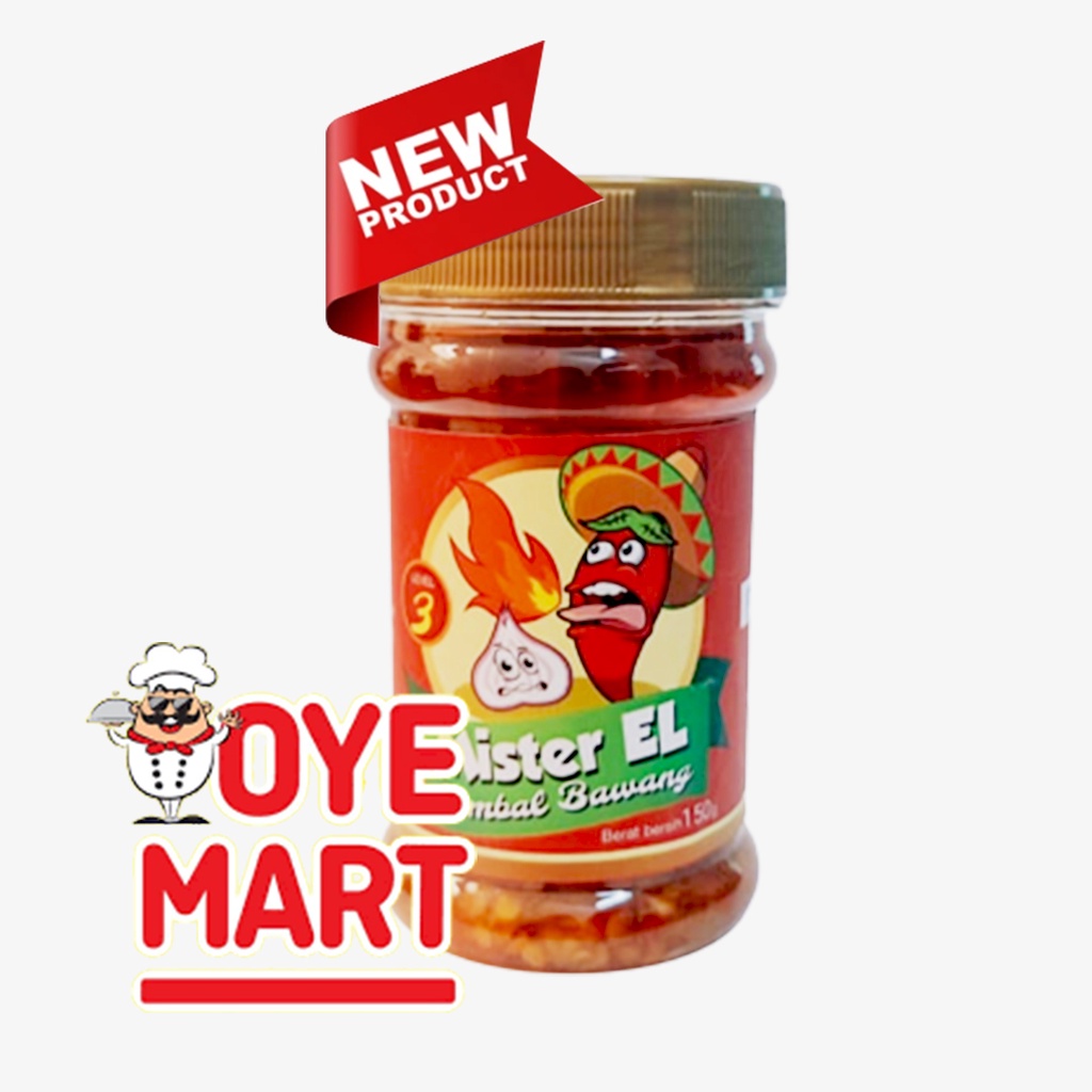 MISTER EL SAMBAL BAWANG LV 3 150GR HOT AWAS KETAGIHAN