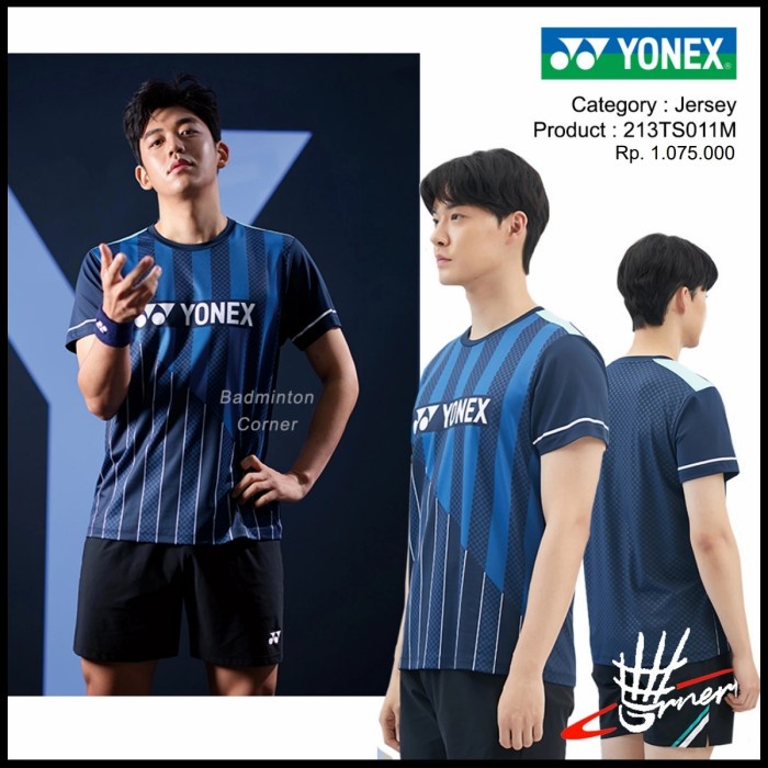 ⭐BISA COD⭐ Baju Badminton Kaos Bulutangkis Jersey Yonex Korea 213TS011M Original