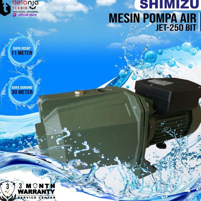 Sale Shimizu Jet 250 Pompa Air Semi Jet Pump Daya Hisap 11 Mtr Termurah