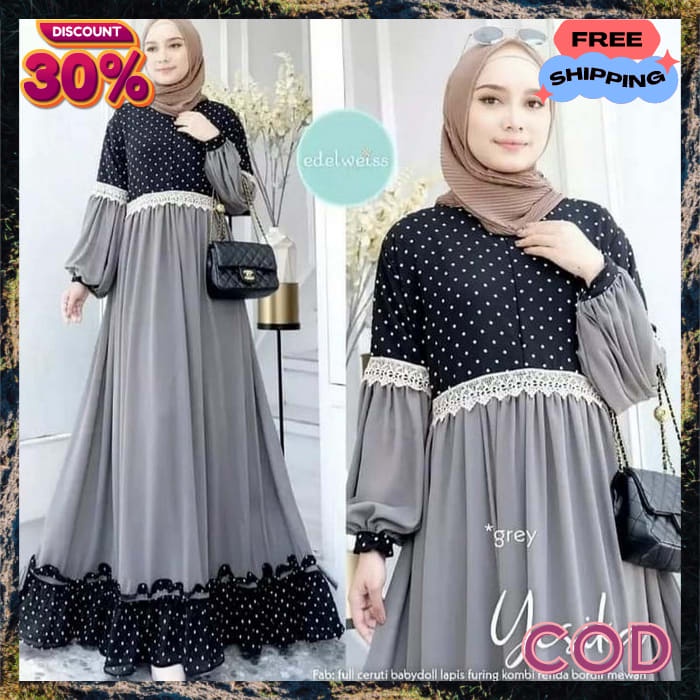 Dress Wanita Muslimah Syari Bsju Gamiz Idul Fitri Gmis Ibu2 Mewah Gamus Pesta Ghamis Lebaran 2023 Ga