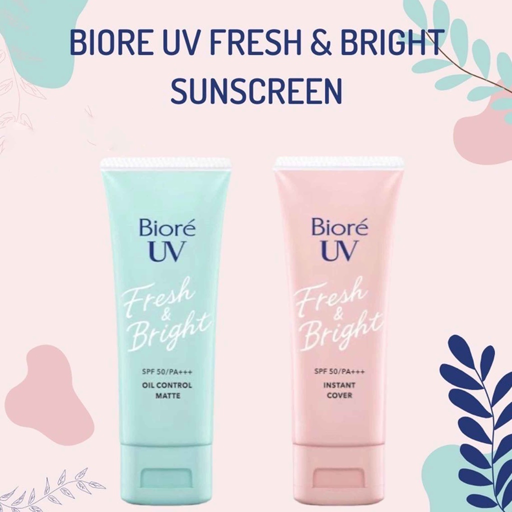 BIORE Sunscreen Wajah* BIORE UV Fresh&amp;Bright* Sunscreen SPF 50+* 30grm