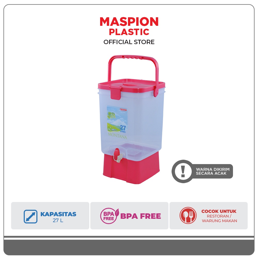 Maspion Dispenser Air Minum Plastik Montana Water Dispenser 27 Liter