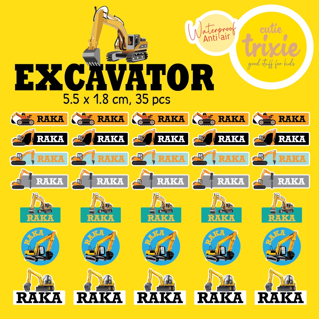 

Label Sticker Nama Anak Excavator