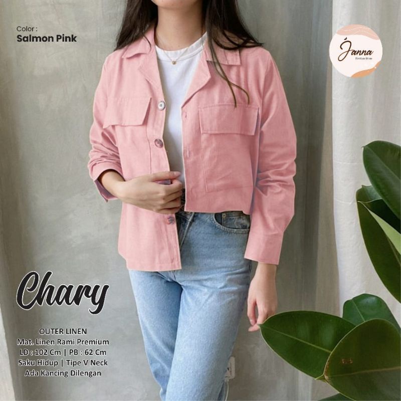 CHARY OUTER FASHION WANITA TERBARU BY JANNA