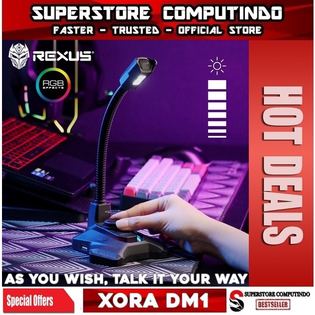 Rexus Xora DM1 RGB Gaming Microphone