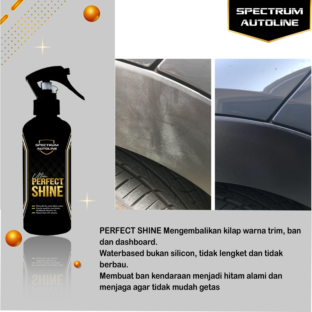 [ SPECTRUM ] NATURAL SHINE DRESSING PENGKILAP TRIM VINYL KARET DAN PLASTIK FREE LAP MICRO 30X30