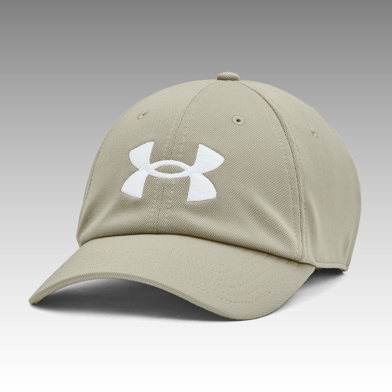 Under Armour UA Blitzing Adjustable Cap Hat Khaki 1361532-037 Topi Original