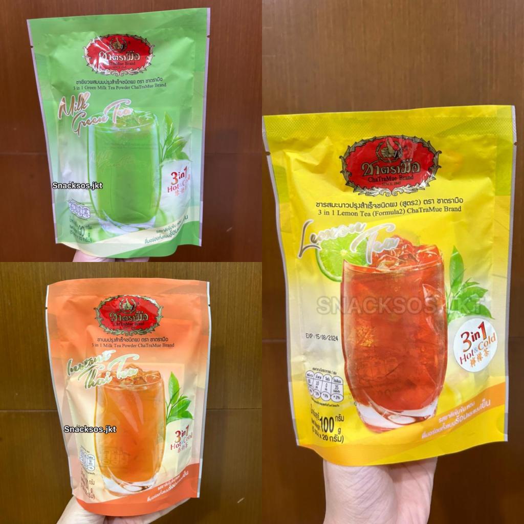 

Chatramue Instant Thai Milk Tea Powder / Milk Green Tea / Lemon Tea 3in1