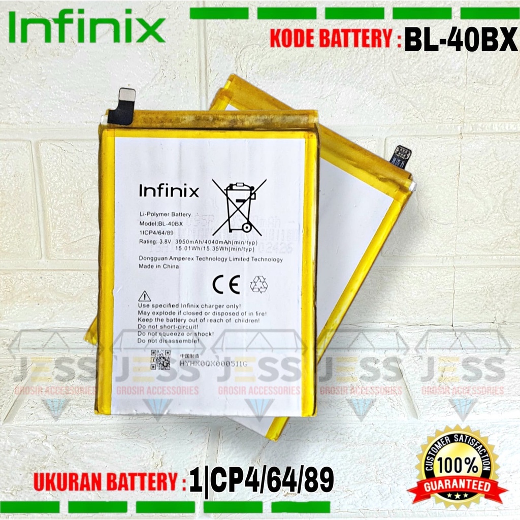 Baterai Battery Original INFINIX BL40BX BL-40BX For Type Hp Infinix HOT Note 2 - X600