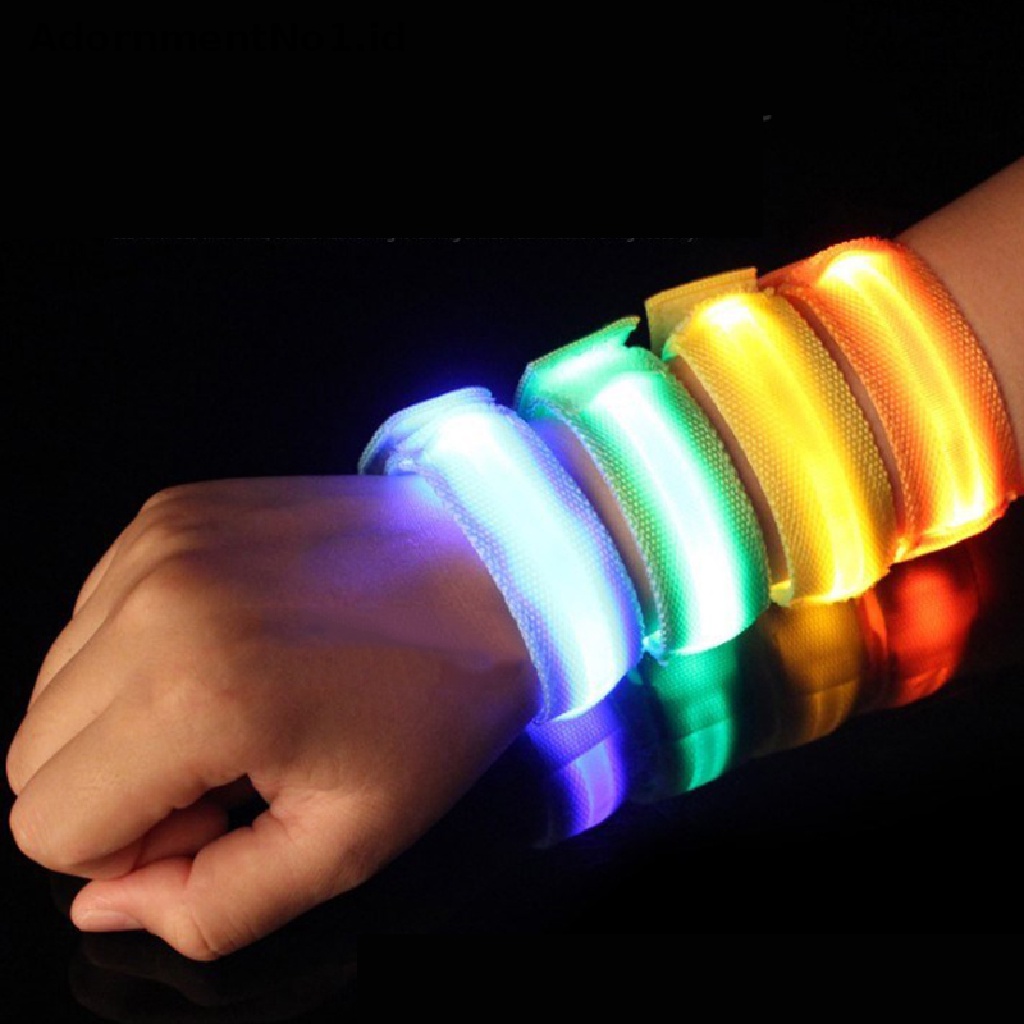 [AdornmentNo1] Lampu LED emitg Gelang Hiburan Alat Peraga Ceria Lari Malam Bercahaya Gelang Fluorescence Props Gelang Lari Malam Untuk Konser Festival Bagian Olahraga