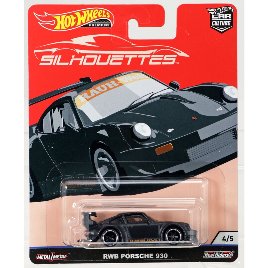 Hot Wheels Car Culture Silhouettes RWB Porsche 930 Black