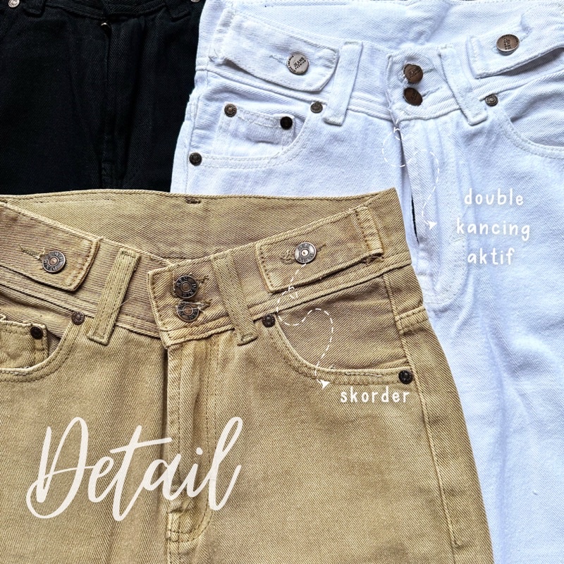 STRADA LOOSE JEANS // HIGHWAIST JEANS SKORDER