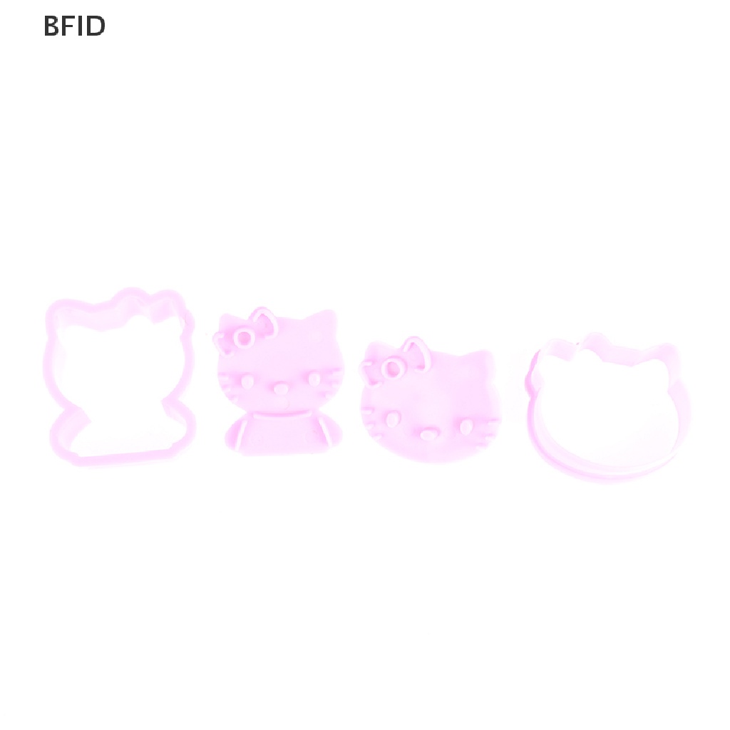 [BFID] Kt Bentuk Kucing DIY Sandwich Mold Cutter Little Kitty Cat Shape Sandwich Mold Bread Cake Mold Maker Alat Dessert Sarapan Dapur Rumah [ID]