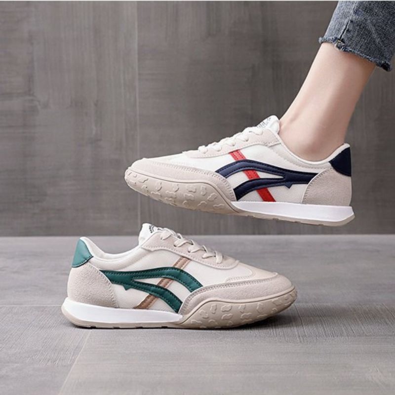 23802 Sepatu Wanita Import Sneakers Tali Premium