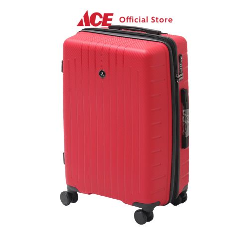 Ace - Passport 20 Inci Pandora Koper Pp 4 Roda - Merah Hardcase Luggage Tas Jalan-Jalan Travel Bag Tas Roda Koper Kabin Dengan Tsa