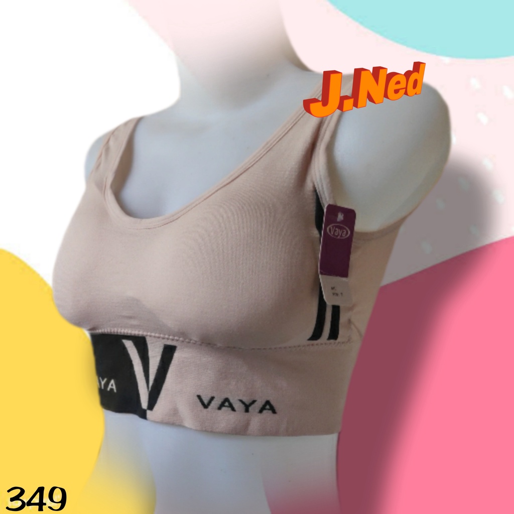 J349 SPORT BRA VAYA BUSA TANPA KAWAT CUP SEDANG 32 - 40 SPORT BRA VAYA