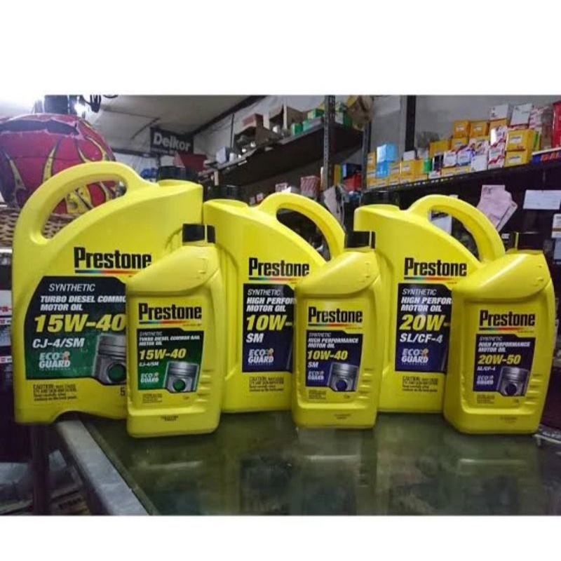 Oli Mesin Mobil Diesel Prestone 20w-50 Liter Synthetic Original 100%