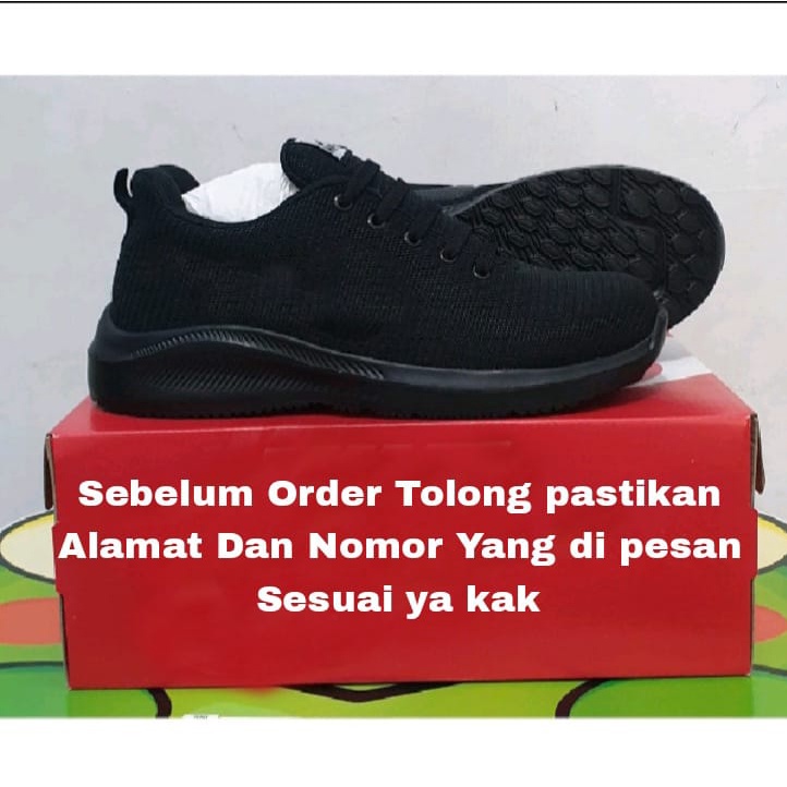 Supplier SEPATU SNEAKERS KETS SEKOLAH OLAHRAGA HITAM POLOS FULL BLACK PRIA WANITA COWOK CEWEK LAKI LAKI TERLARIS SEPATU SEKOLAH REMAJA SEPATU ANAK SEKOLAH SD, SMP, SMA, MTS, MA UKURAN 31-40