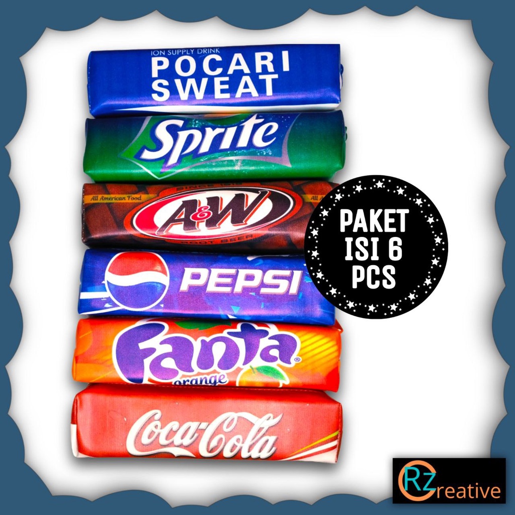 

Paket RESELLER (6 PCS) Kotak Pensil Tema Minuman