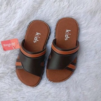Sandal anak cowok model slop 02 usia 4 5 6 7 8 9 10 11 12