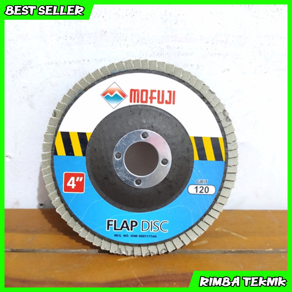 MOFUJI Flap Disc / Mata Gerinda Amplas Susun Grit #40, 60, 80, 100, 120, 150, 180, 240, 320, dan 400