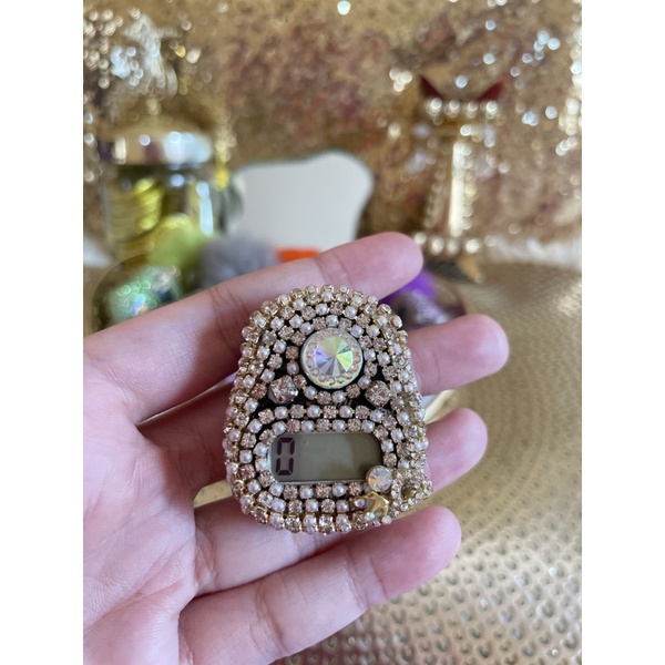 tasbih digital led alarm cantik swarovski premium termurah