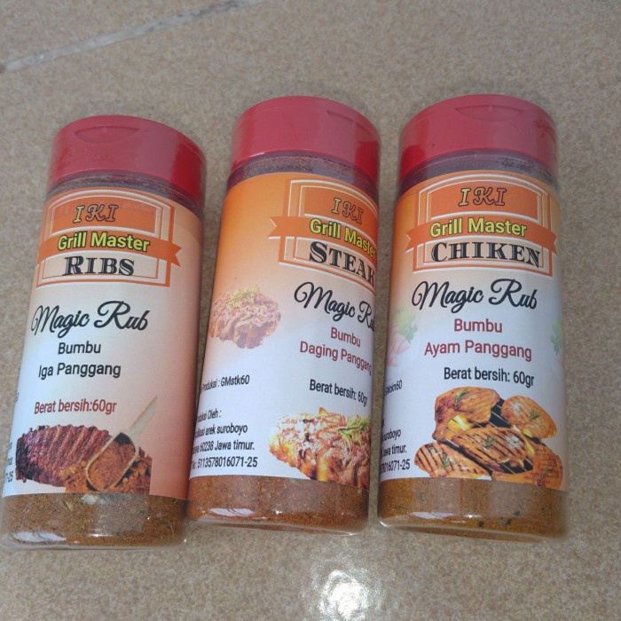 

*****] grill master magic rub 60gr bumbu tabur rempah