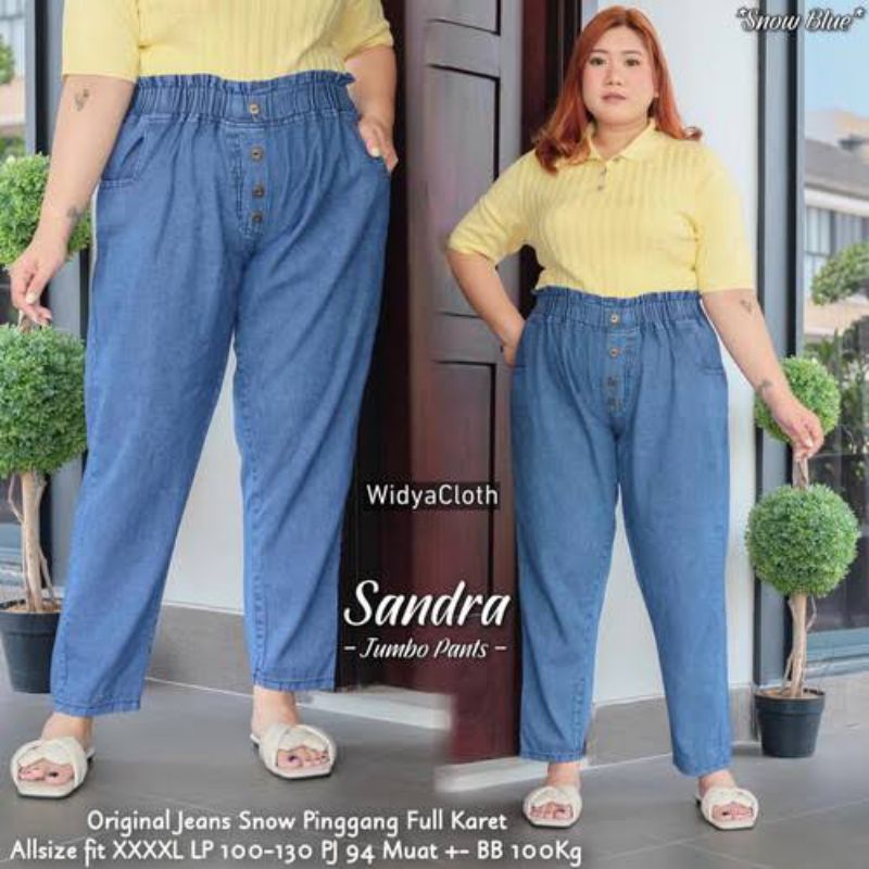 BAGGY JEANS JUMBO (XL XXL XXXL JUMBO) BAGGY WANITA CELANA JEANS WANITA MBC COLLECTION_