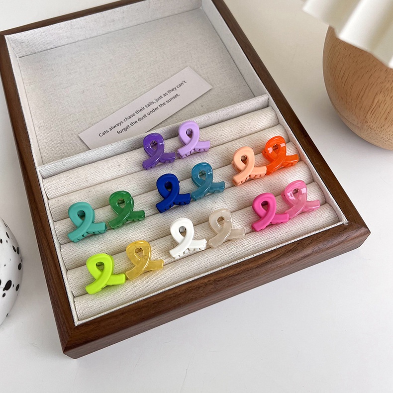 JEPIT SHARK MINI DOFF COLORFUL WARNA WARNI JEPITAN RAMBUT PONI SMALL KECIL KOREA MATTE KOREAN HAIR CLAW CLIP SOLID POLOS JELLY AKSESORIS ANAK
