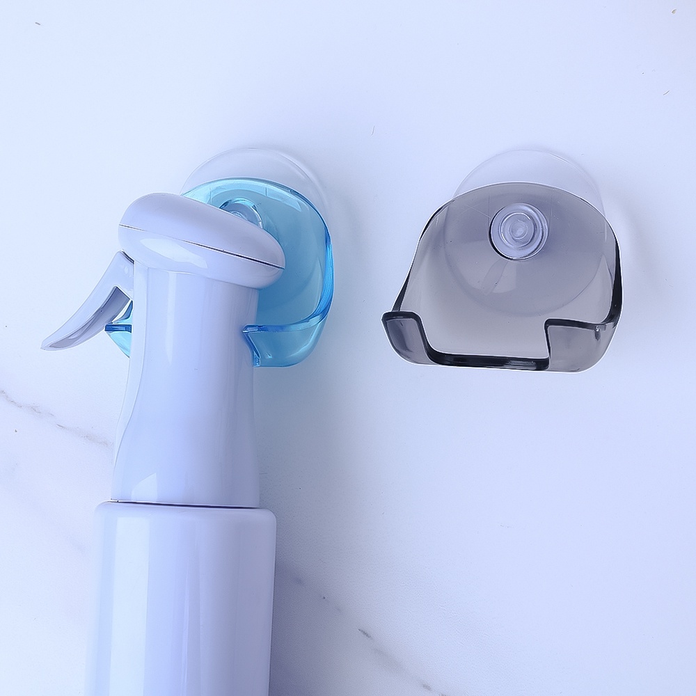 Kuat Beban Bantalan Bracket Kait Kreatif Silet Rak Gantung Plastik Bening Holder Dengan Suction Cup Tahan Air Kamar Mandi Rak Penyimpanan Untuk Rumah Asrama Hotel